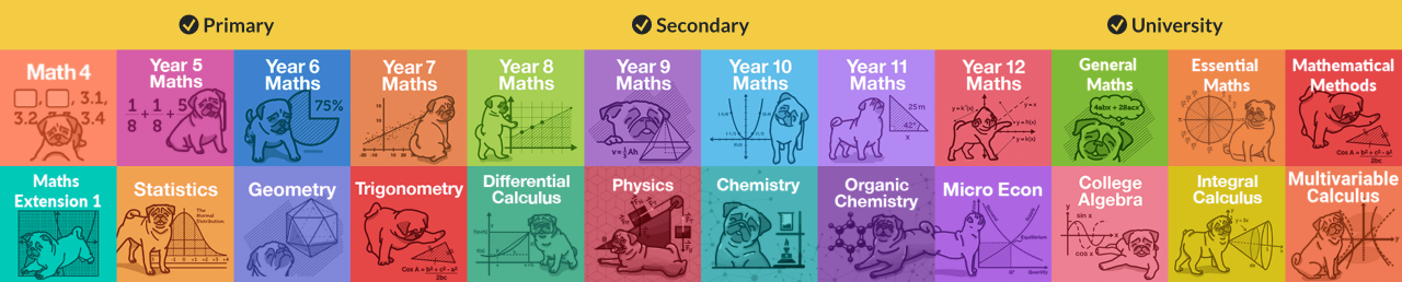 #1 help and practice for primary, secondary, and university.