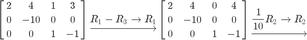 Row Reduction and echelon form