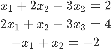 Solution Sets of linear systems