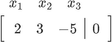 Solution Sets of linear systems