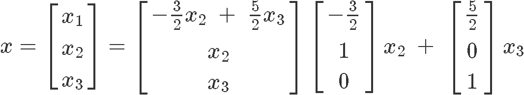 Solution Sets of linear systems