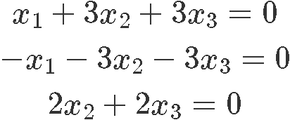 Solution Sets of linear systems