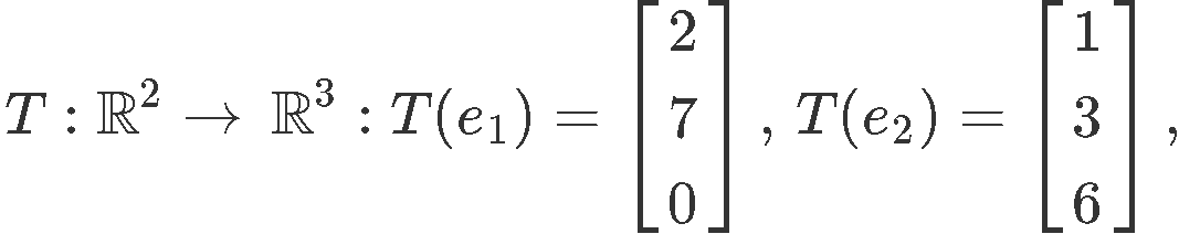 matrix transformation examples