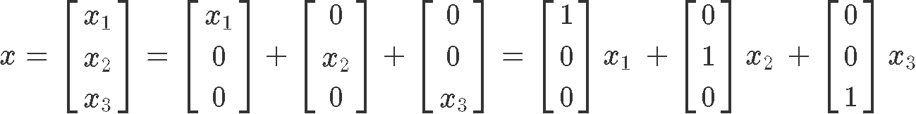 The matrix of a linear transformation