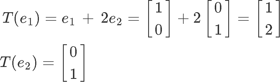 The matrix of a linear transformation