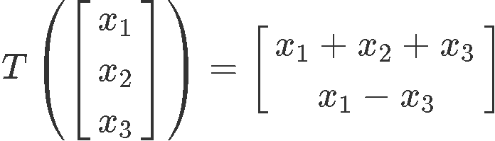 The matrix of a linear transformation