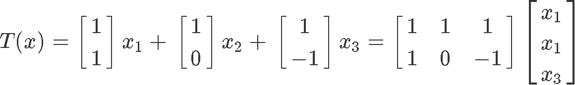 The matrix of a linear transformation