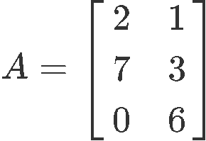 The matrix of a linear transformation