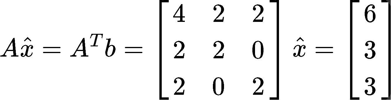 Least squares problem