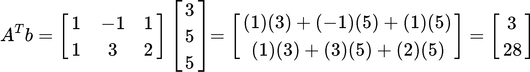 Least squares problem