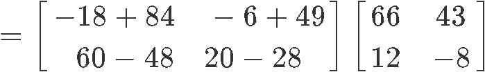 Properties of matrix multiplication