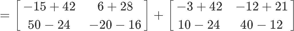 Properties of matrix multiplication