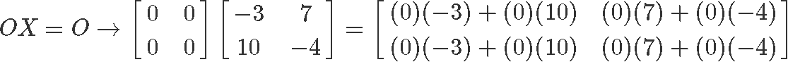 Properties of matrix multiplication