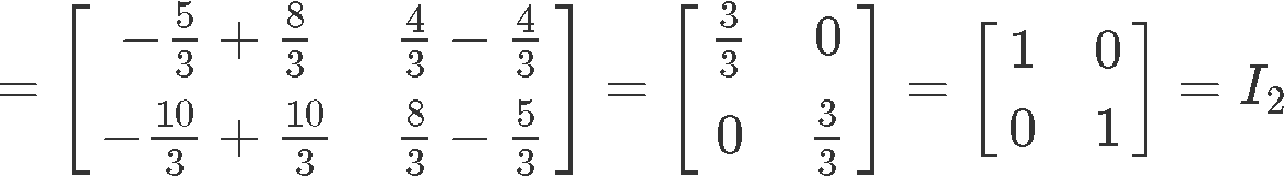 The inverse of a 2x2 matrix