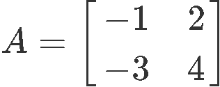 The inverse of a 2x2 matrix