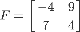 The inverse of a 2x2 matrix