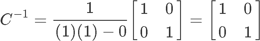 The inverse of a 2x2 matrix