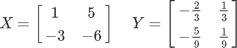 The inverse of a 2x2 matrix