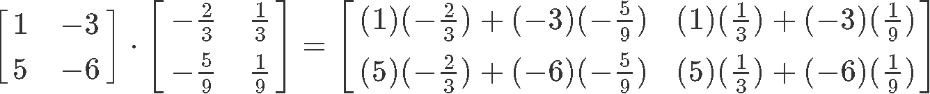 The inverse of a 2x2 matrix