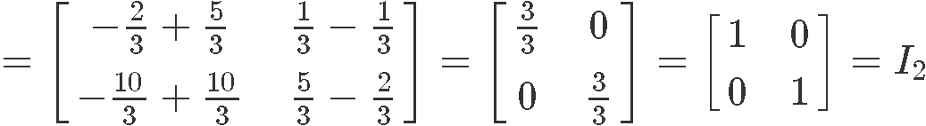 The inverse of a 2x2 matrix