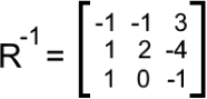 The inverse of 3x3 matrices with matrix row operations