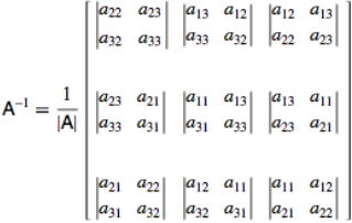 The inverse of 3x3 matrices with matrix row operations