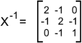 The inverse of 3x3 matrices with matrix row operations