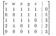  Constructing the augmented matrix from the system of linear equations