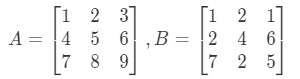 Equation 6: 3 x 3 Matrix Multiplication Example pt.1