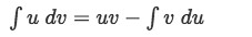 Equation 3: General formula for integration by parts