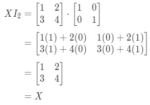 Equation 12: Matrix Multiplication for identity matrix example pt.2