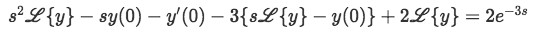 Substituting equations 9 and 10 into the differential equation containing a Dirac Delta function