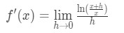 Equation 14: Proof of Derivative of lnx pt.5
