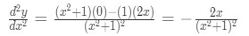 Equation 7: Second Derivative of arctan pt.1