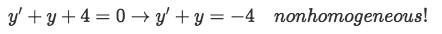 Equation 4(c): Example of a nonhomogeneous differential equation