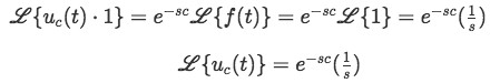 Laplace transform of the unit step function (Heaviside step function)