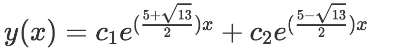 Characteristic equation with real distinct roots | StudyPug