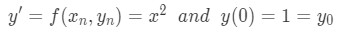 Question 2: find the initial values using Euler's method