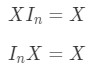 Formula 6: Matrix Multiplication for Identity Matrix