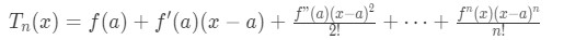 Formula 8: Taylor Series Polynomial