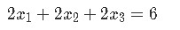 System of linear equations