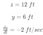 Equation 2: related rates ladder problem pt.1