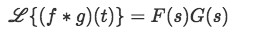 Equation 4: Convolution and Laplace transforms' relationship