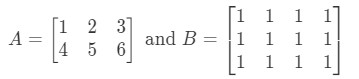 Equation 7: Defined Matrix example pt.1