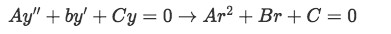 Equation 6: From a differential equation to the characteristic equation