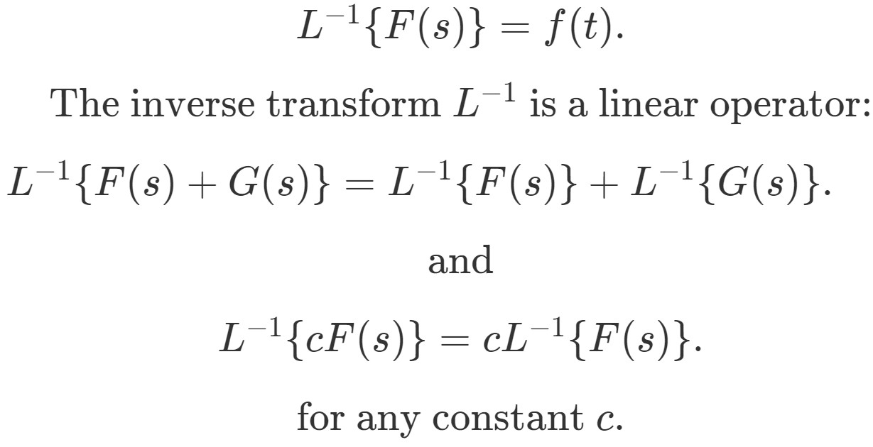 Inverse Laplace Transforms | StudyPug