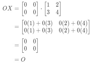 Equation 11: Matrix Multiplication for Zero Matrix example pt.3