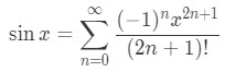 Equation 4: Taylor Series of sinx pt.6