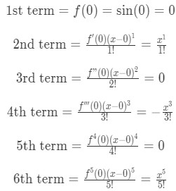Equation 4: Taylor Series of sinx pt.3