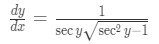Equation 14: Derivative of arcsec pt.6